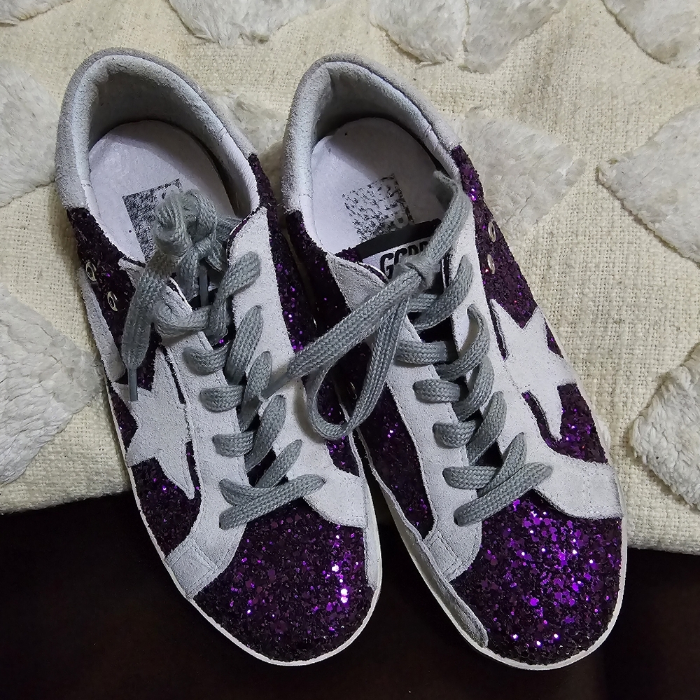 Golden Goose Glitter Accents Sneakers